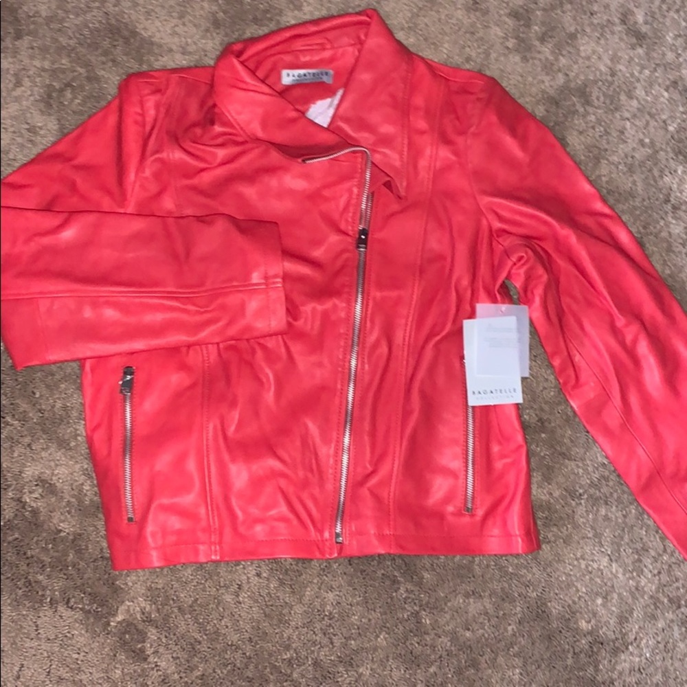 Bagatelle red leather jacket